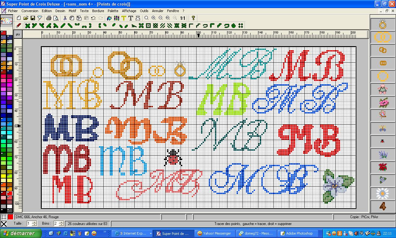 Schema punto croce Mb