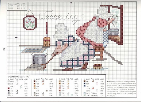 Schema punto croce Mercoledi