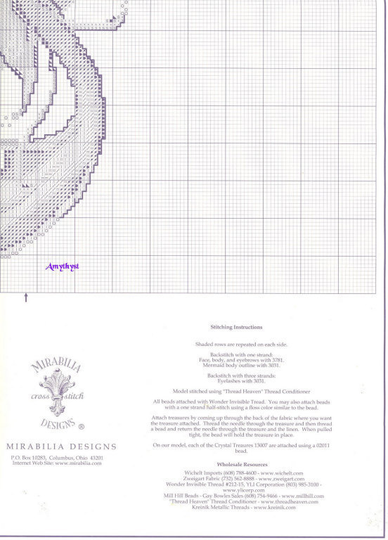 Schema punto croce Mermaids 3