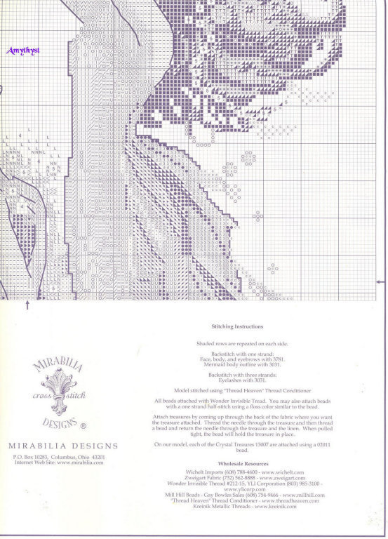 Schema punto croce Mermaids 5