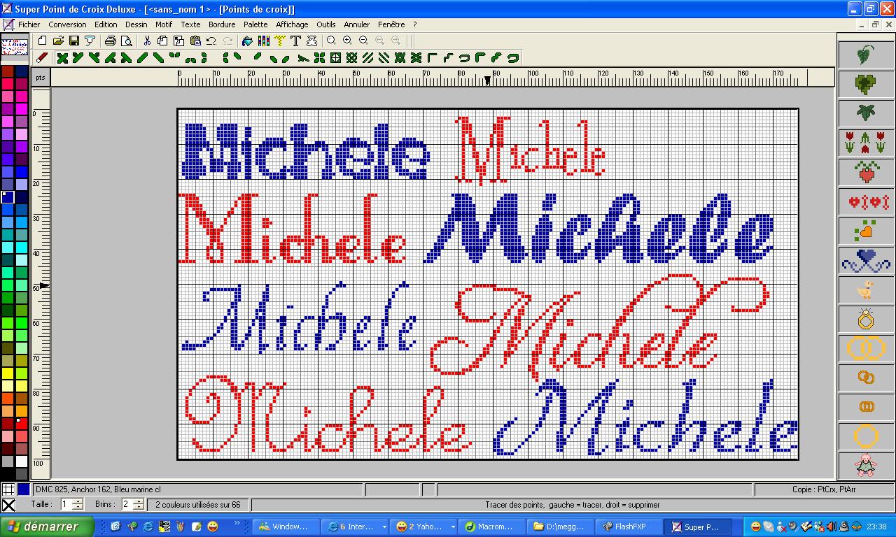 Schema punto croce Michele 1