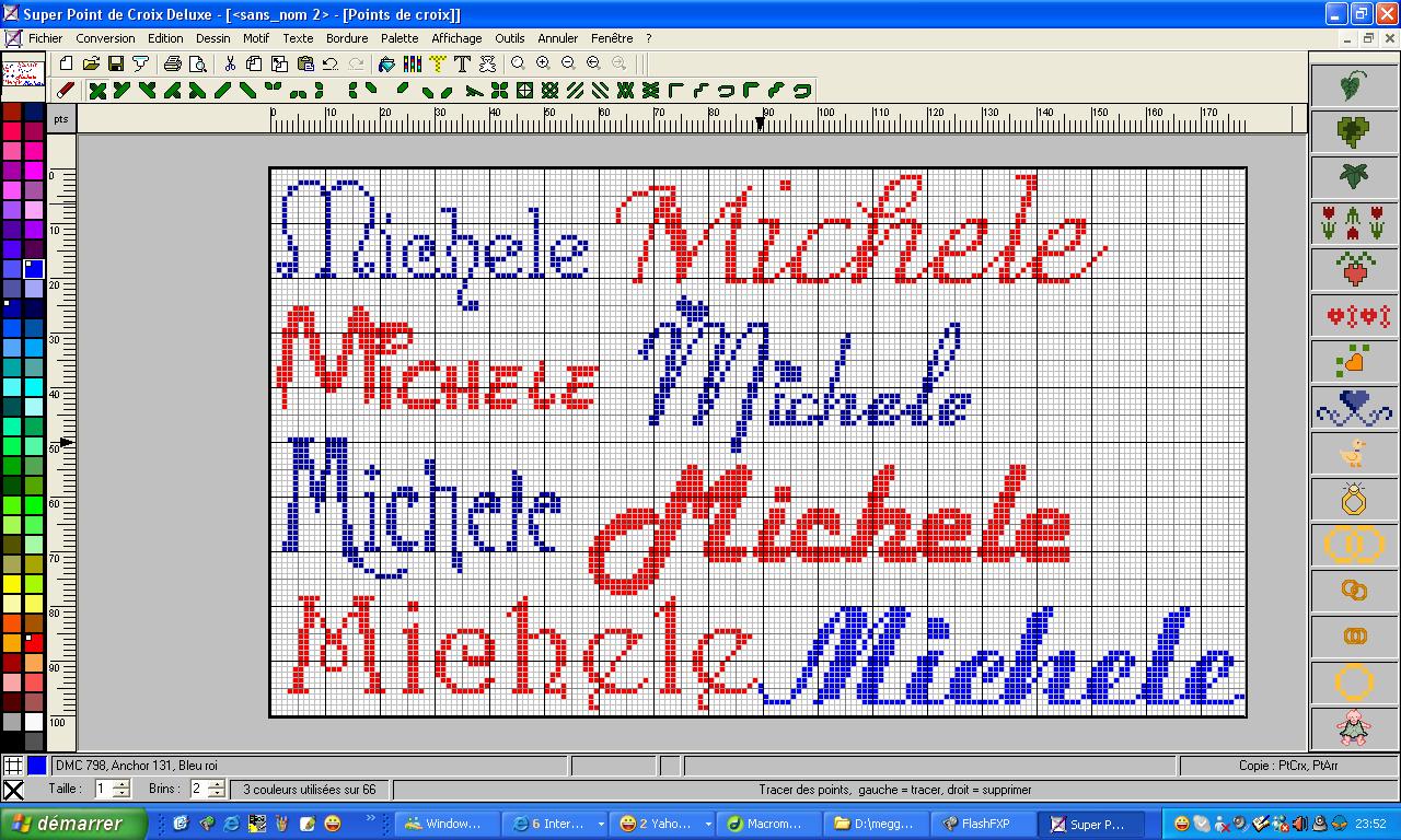 Schema punto croce Michele 2