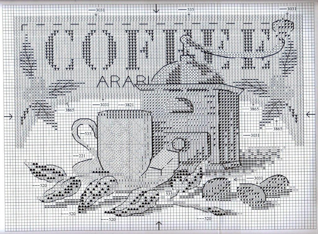 Schema punto croce Miscela arabica