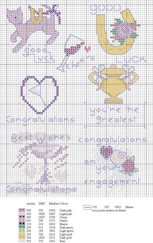 Schema punto croce Motivi diversi 17