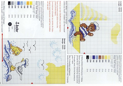 Schema punto croce Motivi mare 15