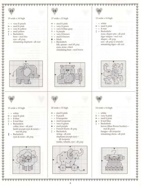 Schema punto croce Motivi mini 3