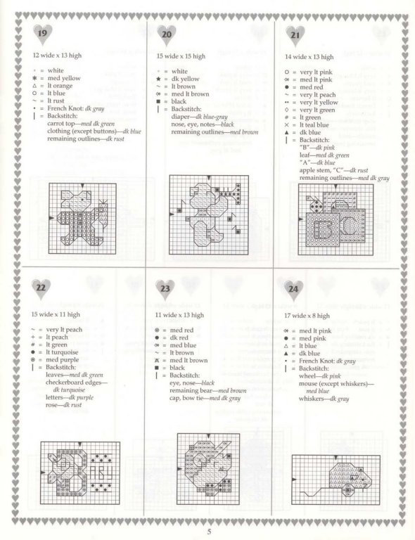 Schema punto croce Motivi mini 4