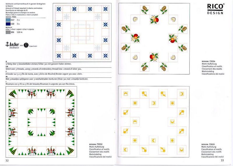 Schema punto croce Motivi rico 5