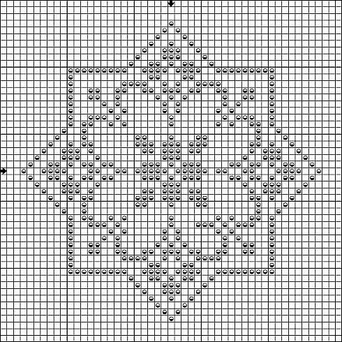 Schema punto croce Motivo mandala 3