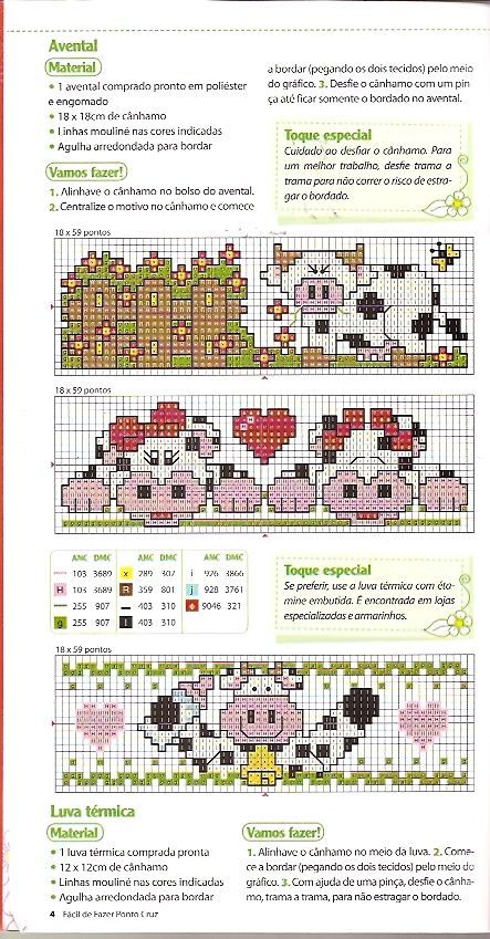 Schema punto croce Mucca 13