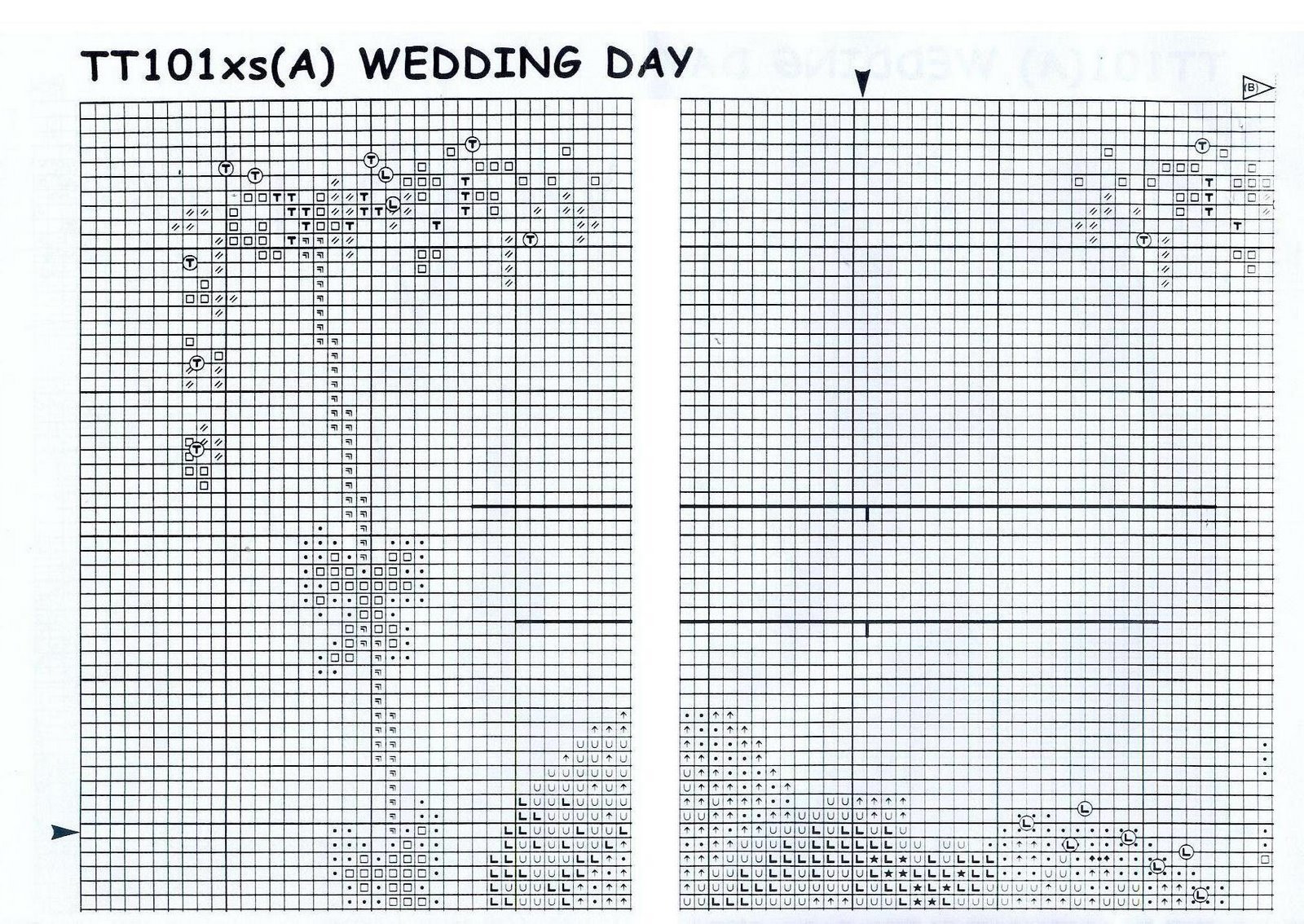 Schema punto croce Oggi sposi 5