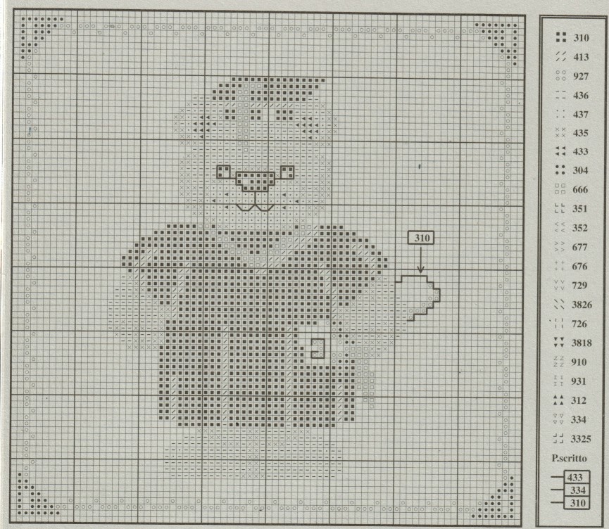 Schema punto croce Orsi eralda 2
