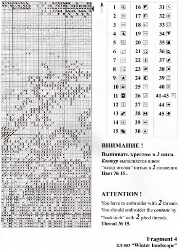 Schema punto croce Paesaggio 3