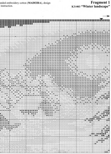 Schema punto croce Paesaggio 4