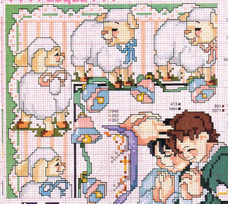 Schema punto croce Pecora