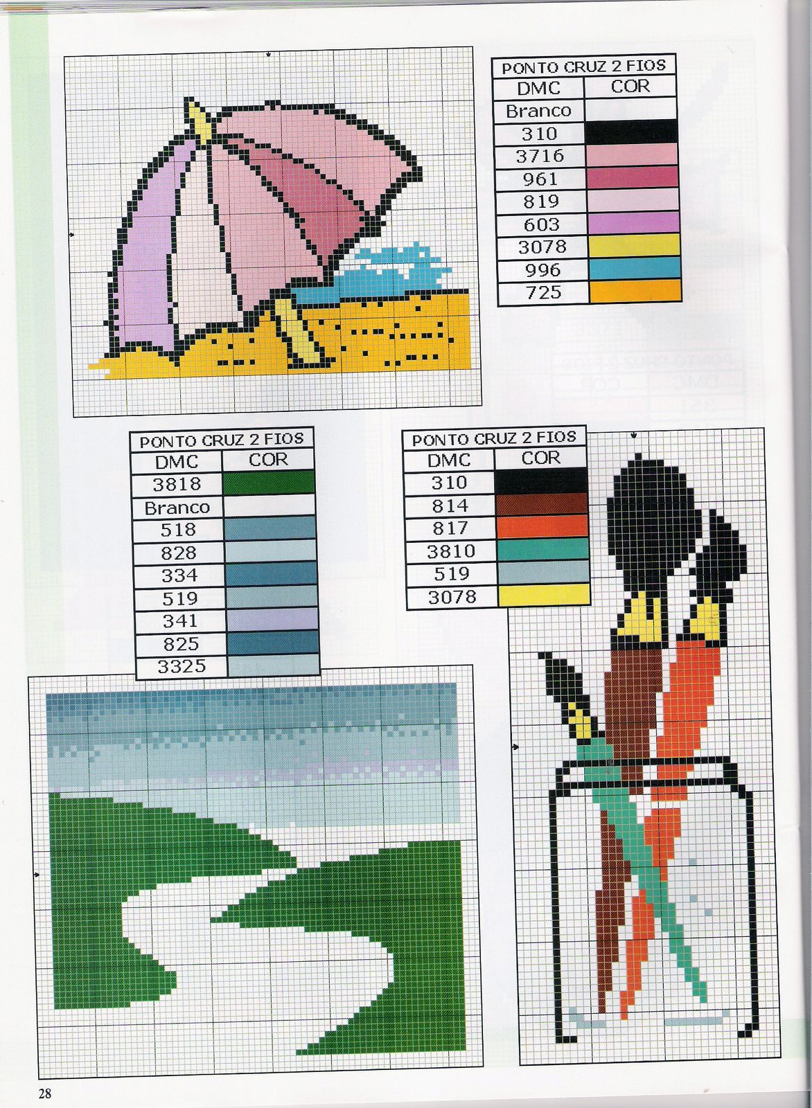 Schema punto croce Pennerelli disegni