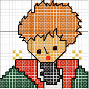 Schema punto croce Piccolo principe