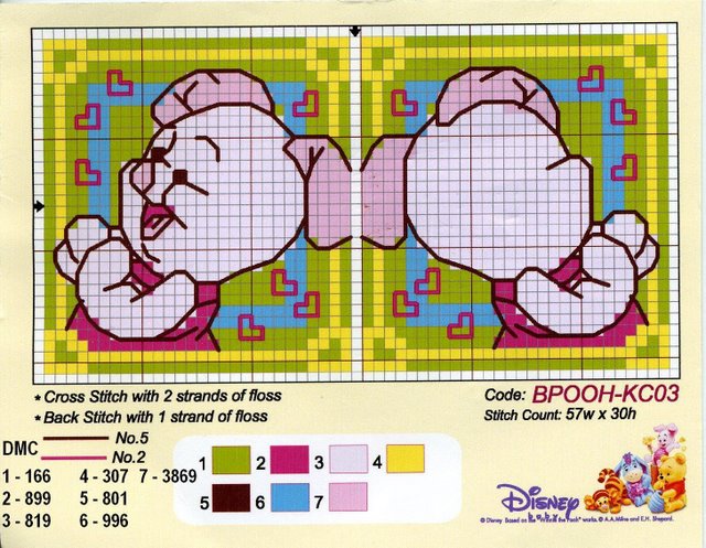 Schema punto croce Pimpi baby