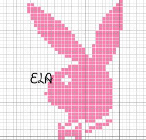 Schema punto croce Playboy