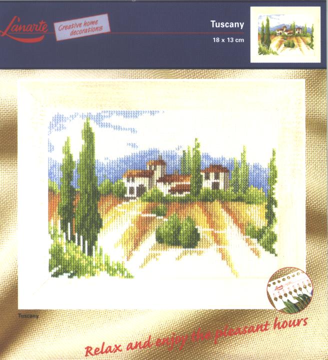 Schema punto croce Podere toscano 1