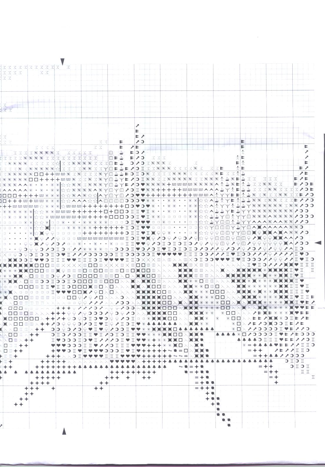 Schema punto croce Podere toscano 3