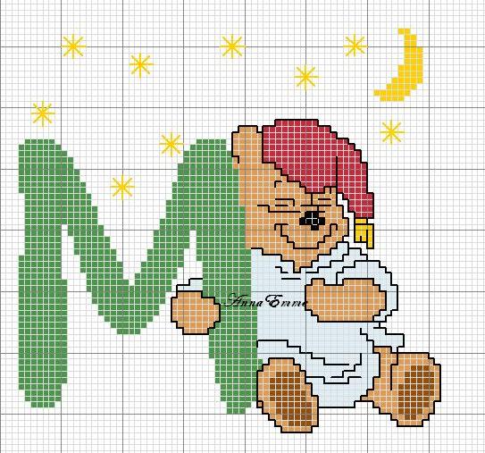 Schema punto croce Pooh m