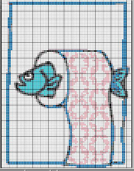 Schema punto croce Portarotoli