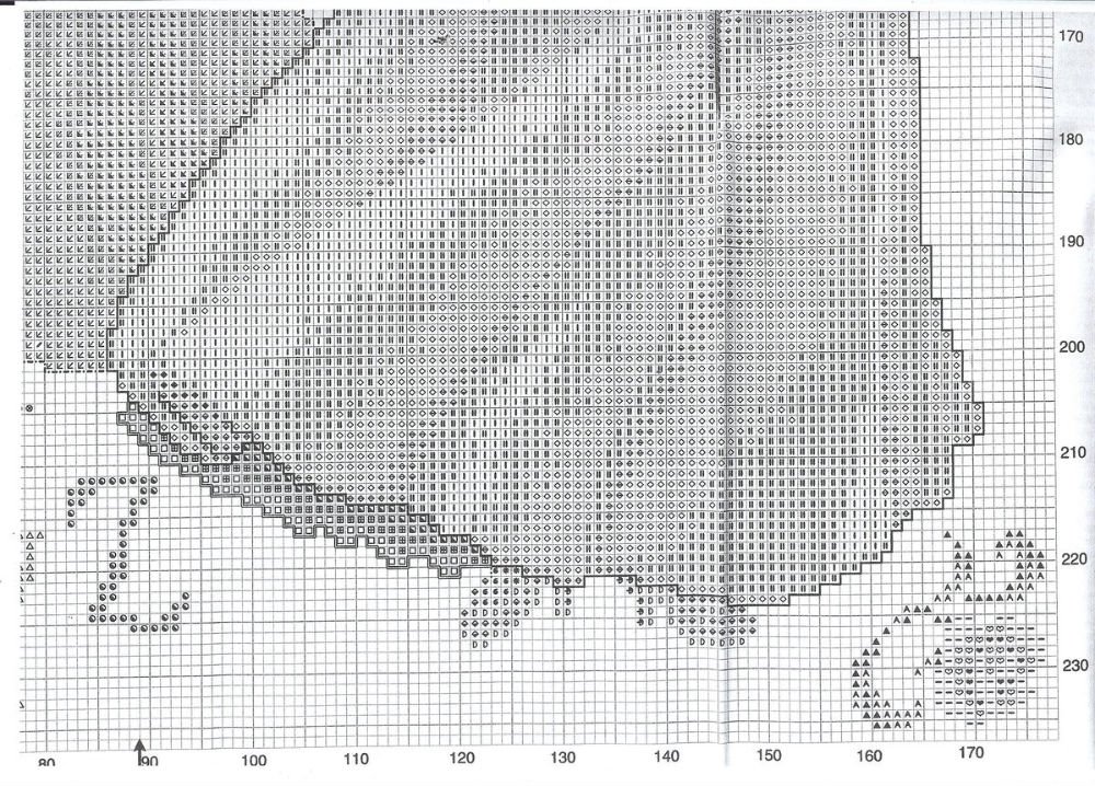Schema punto croce Principesse disney 10