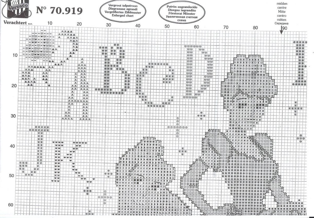 Schema punto croce Principesse disney 3