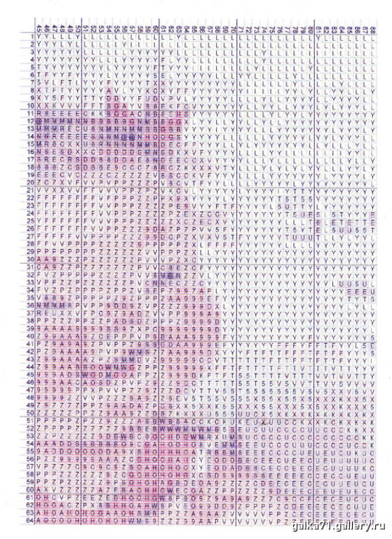 Schema punto croce Pupetta 2