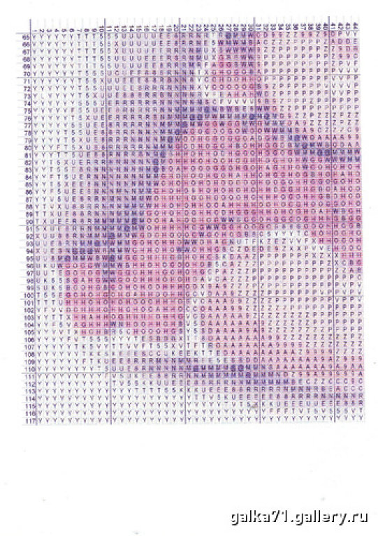 Schema punto croce Pupetta 6