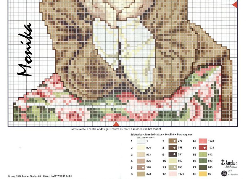 Schema punto croce Ragazzo con coppola 1