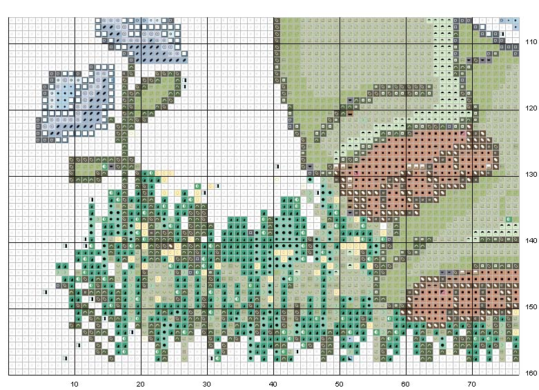 Schema punto croce Rallegratevi nel signore 2