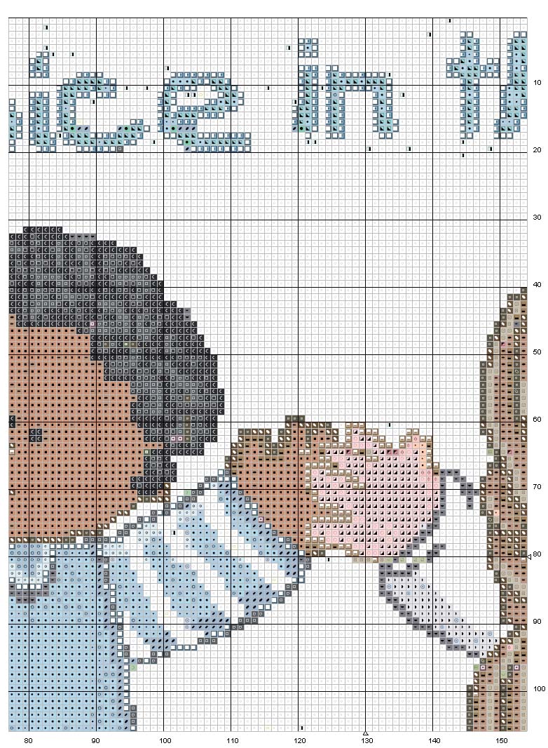 Schema punto croce Rallegratevi nel signore 3