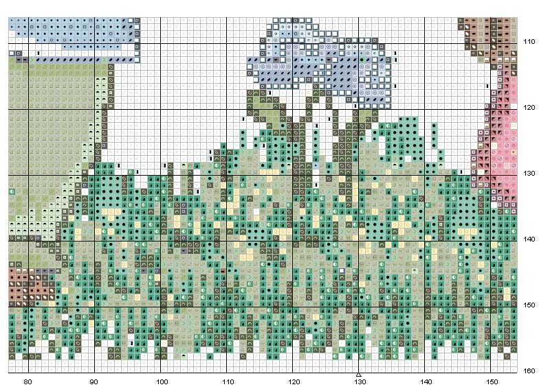 Schema punto croce Rallegratevi nel signore 4