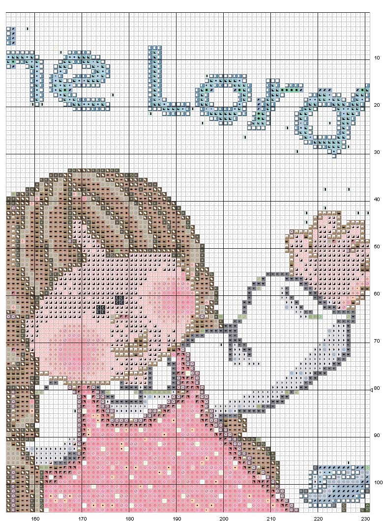 Schema punto croce Rallegratevi nel signore 5