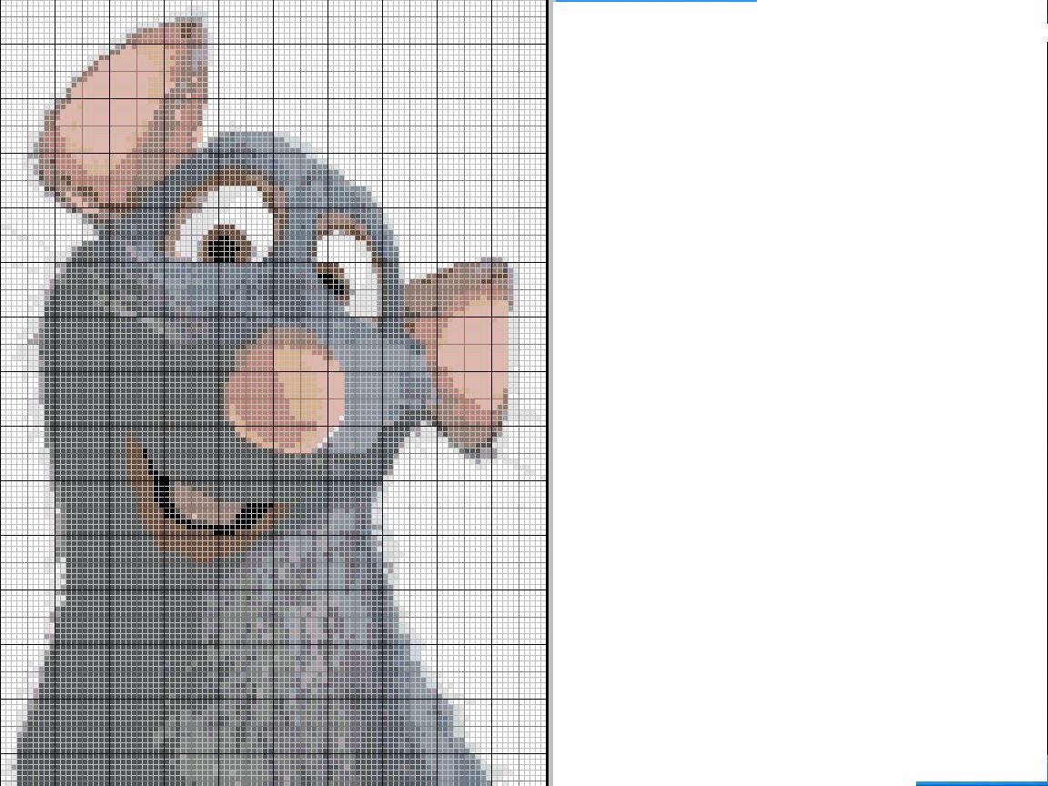 Schema punto croce Ratatouille