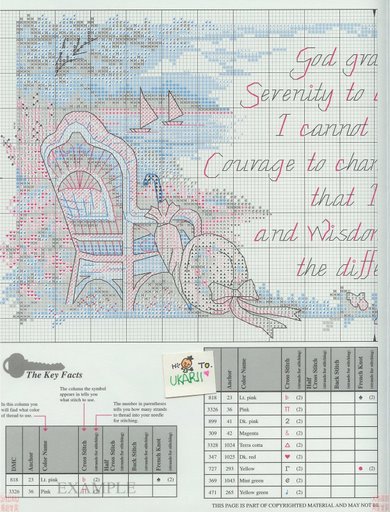 Schema punto croce Ricordi antichi 1