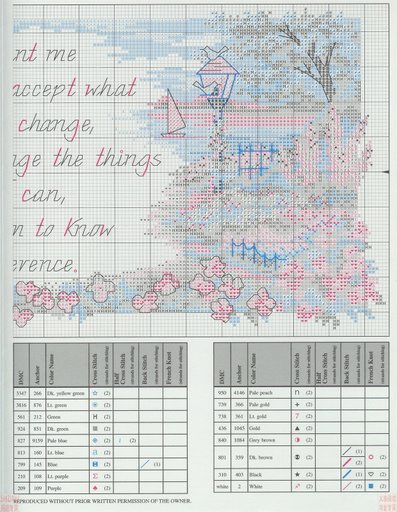 Schema punto croce Ricordi antichi 2