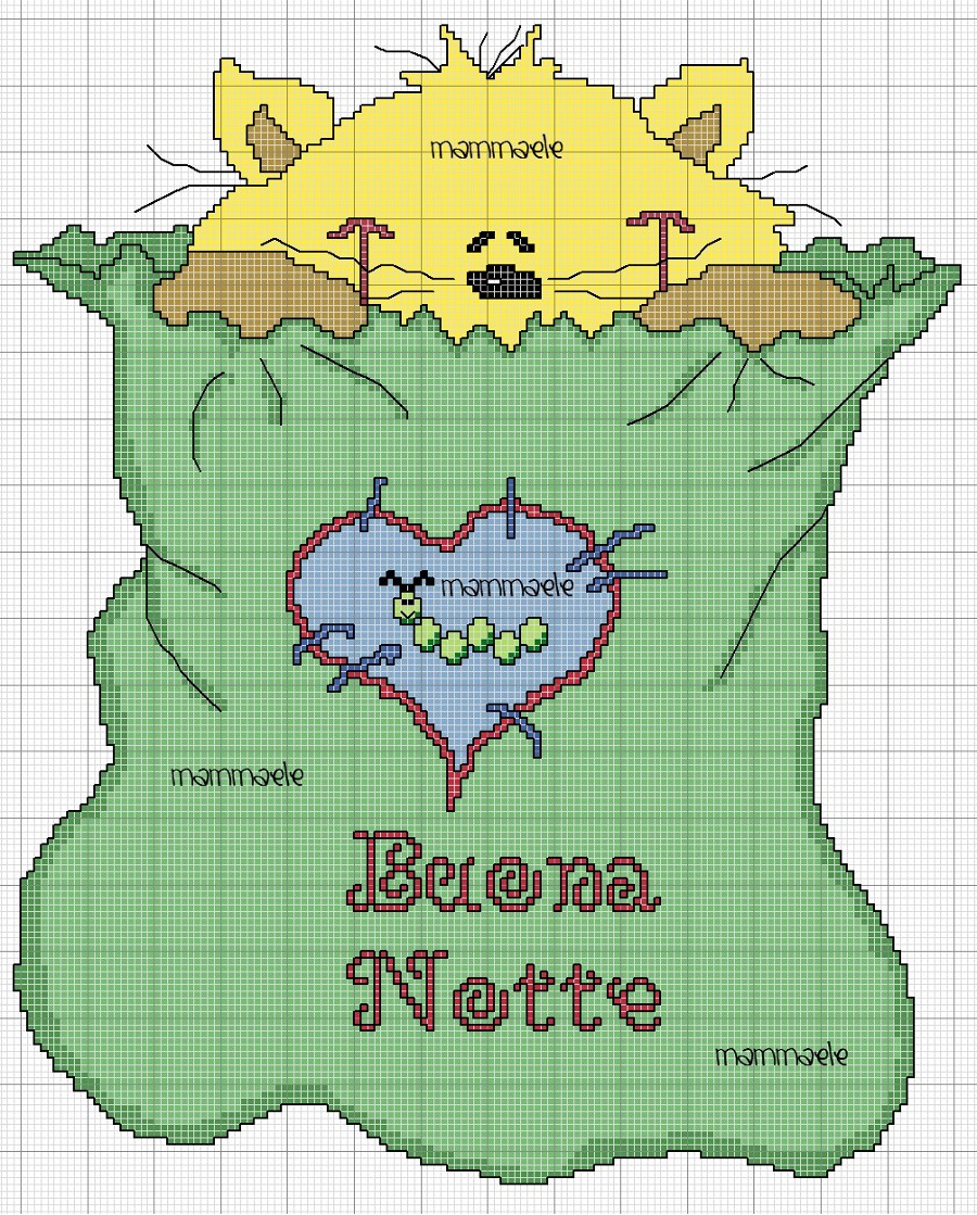 Schema punto croce Sacco ele