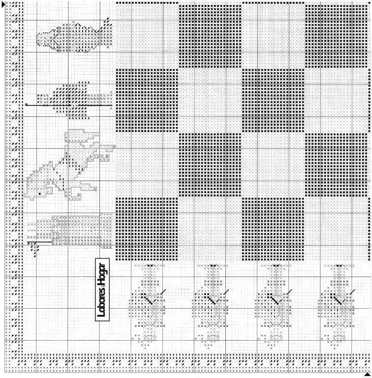 Schema punto croce Scacchiera 3