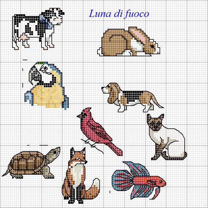 Schema punto croce Schemetti vari 2