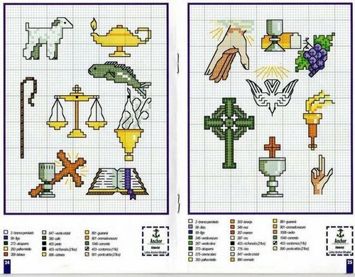 Schema punto croce Schemini religiosi