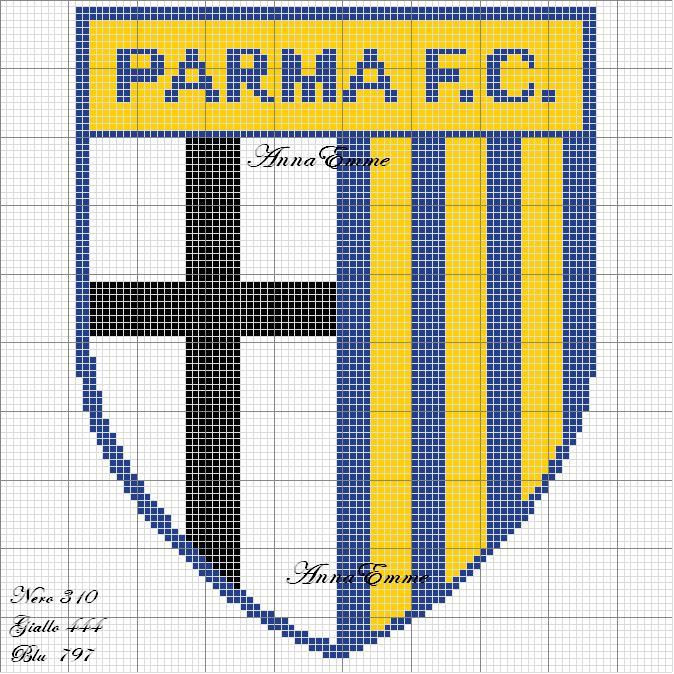 Schema punto croce Scudetto parma