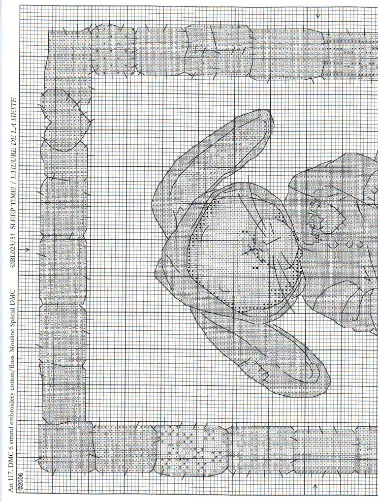 Schema punto croce Sleep time 1