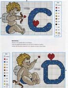 Schema punto croce Angioletti C-d