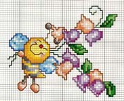 Schema punto croce Apina-felice