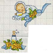 Schema punto croce Baby-dorme