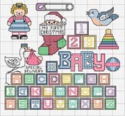 Schema punto croce Baby-motivi