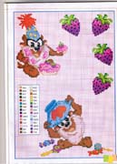 Schema punto croce Baby-taz-2